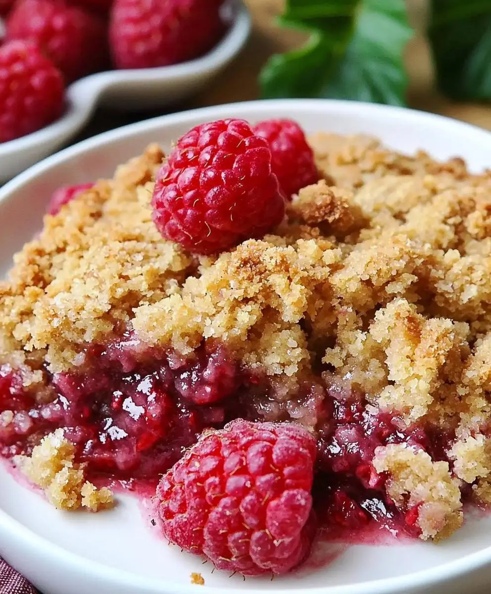 Raspberry Crumble Dessert