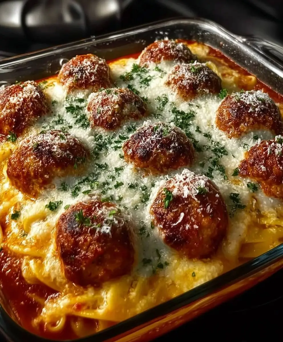 Garlic Butter Meatballs Linguine