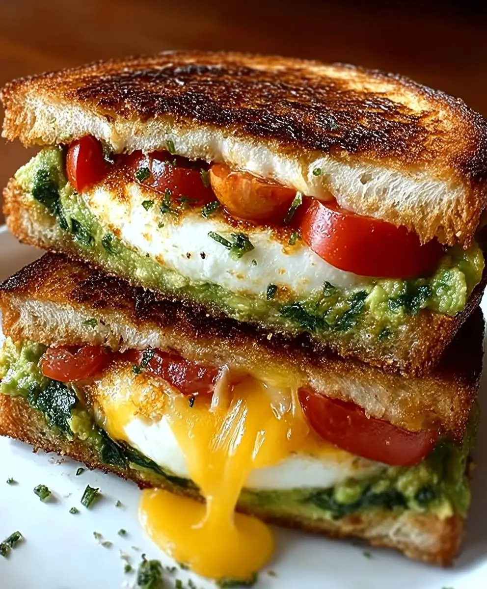 Avocado mozzarella grilled cheese