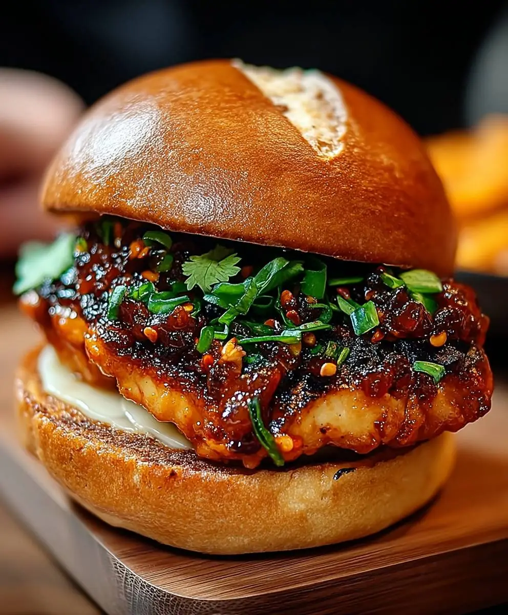 Gochujang Chicken Burgers