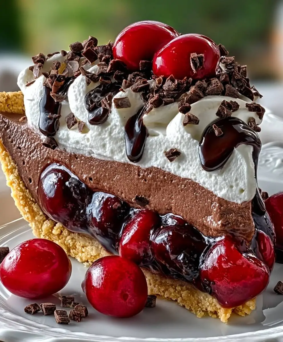 Chocolate Cherry Cream Pie
