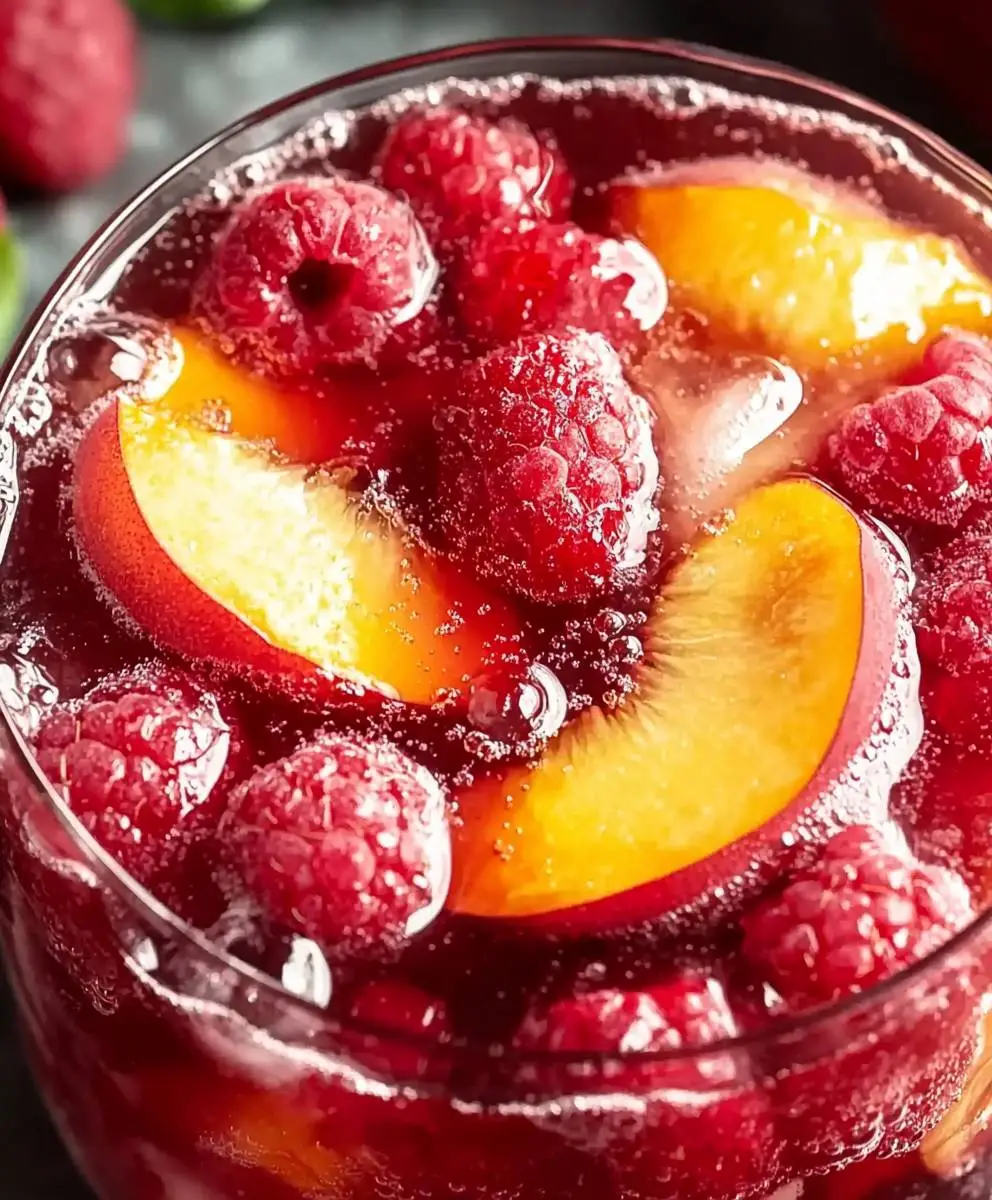 Peach Raspberry Iced Tea