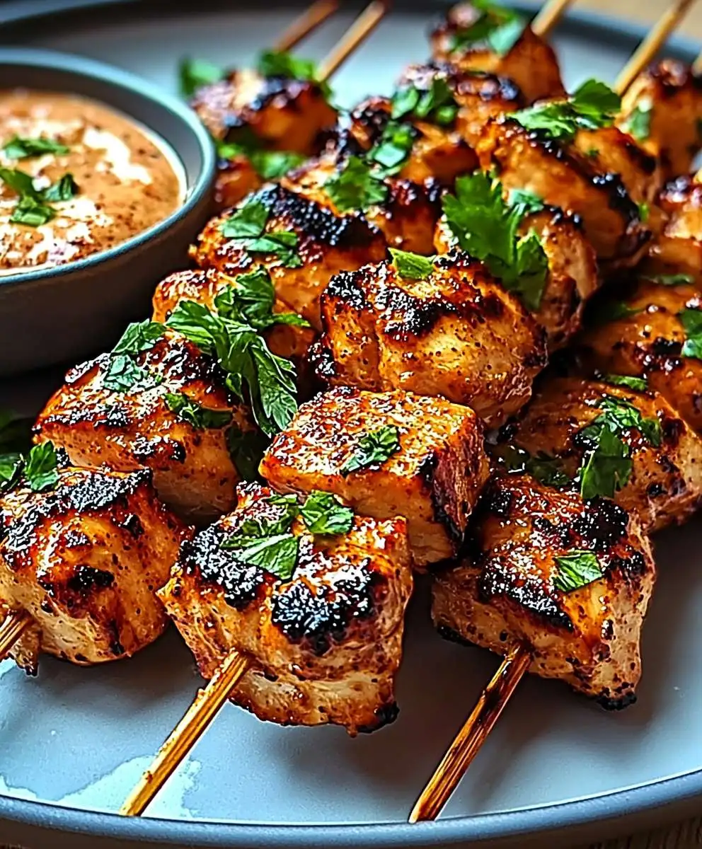 Bang Bang Chicken Skewers