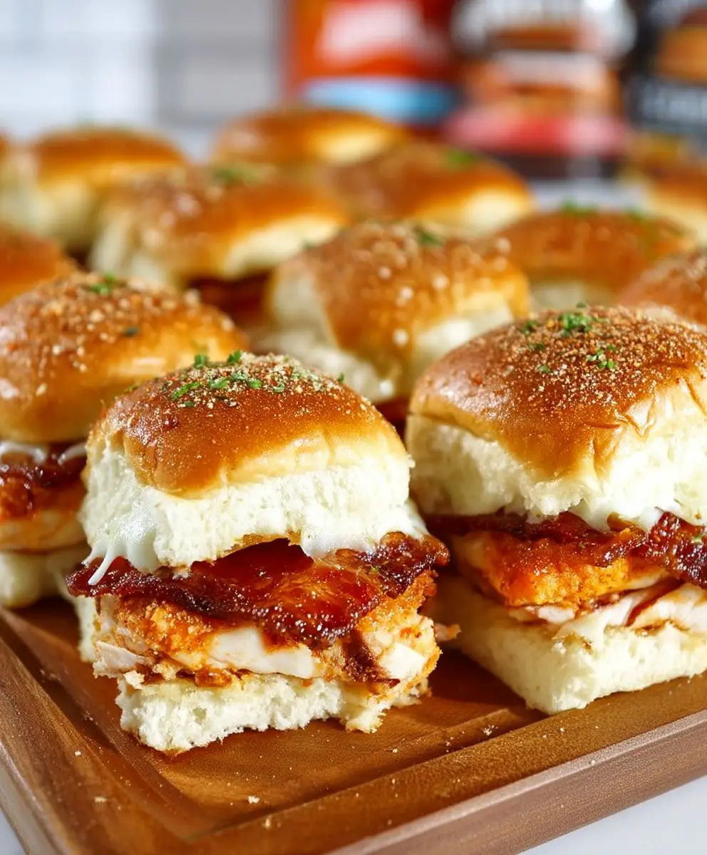 Maple Chicken Bacon Sliders