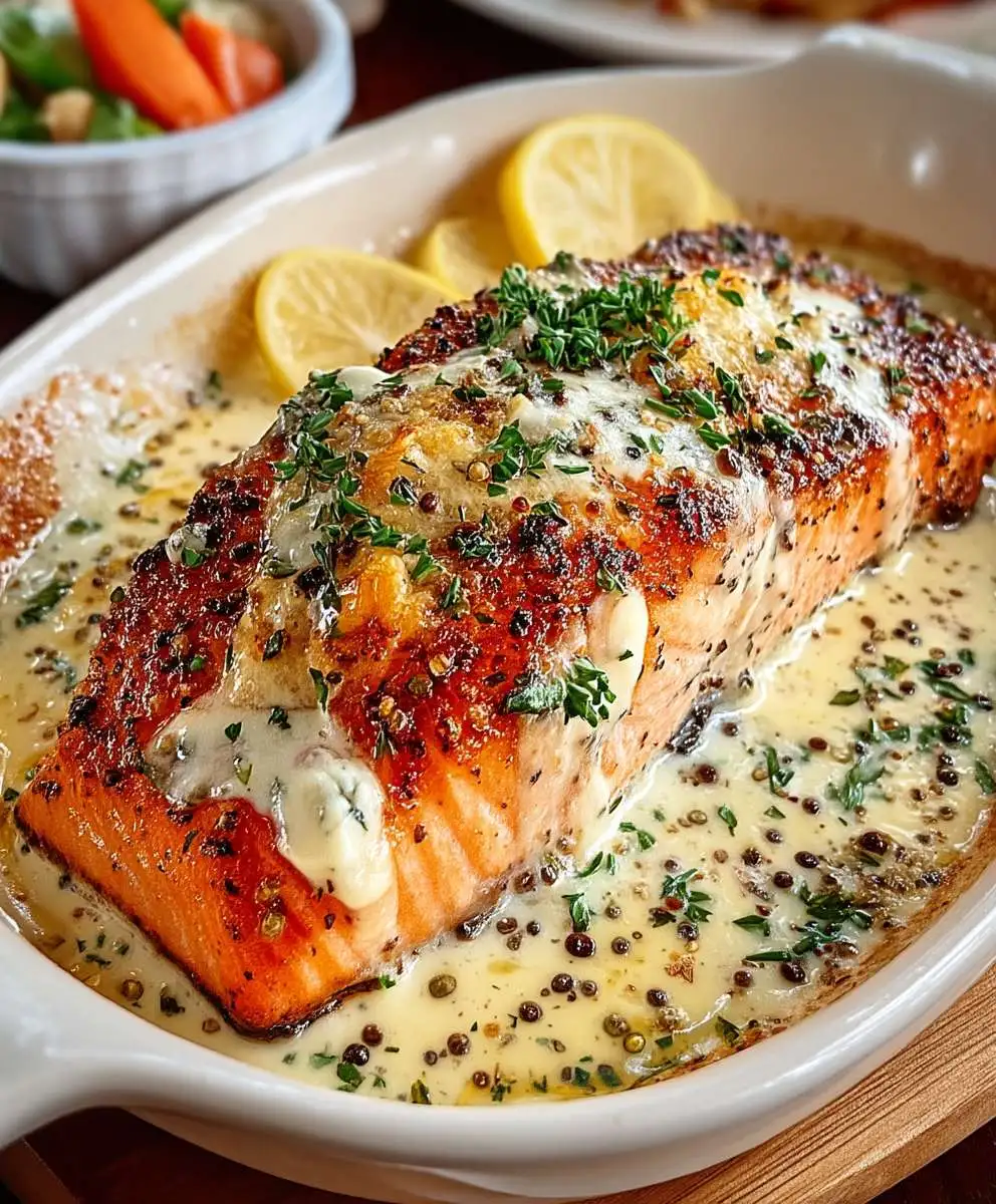 Baked Boursin Salmon