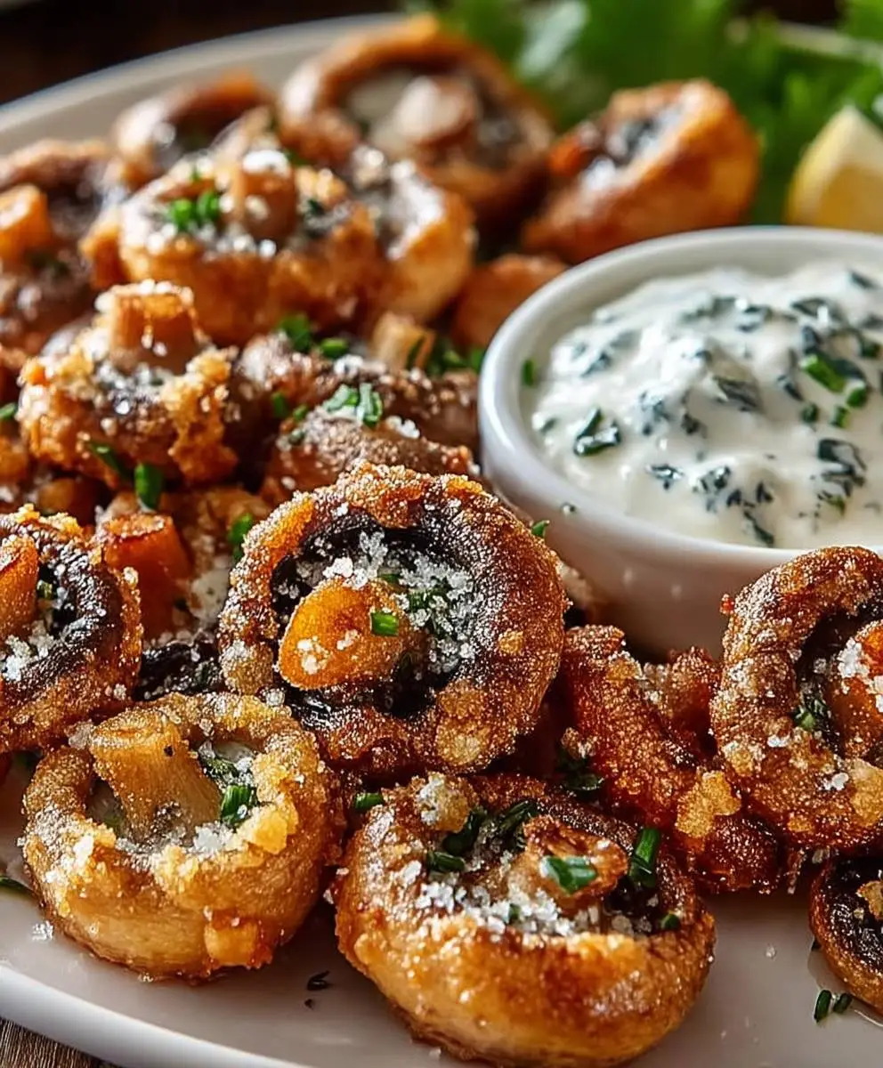 Air Fryer Ranch Mushrooms