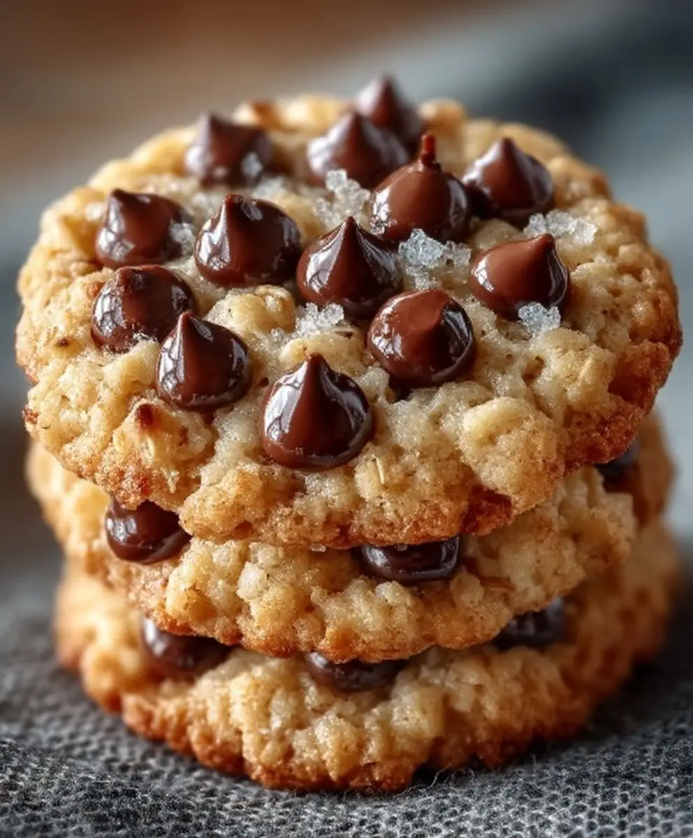 Choco oat peanut cookies