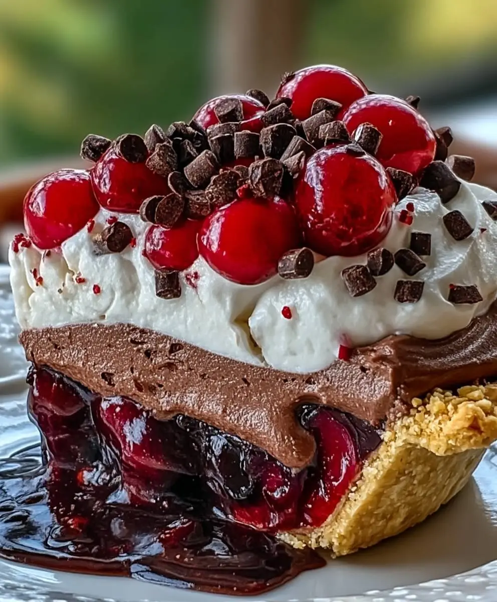 Chocolate Cherry Cream Pie