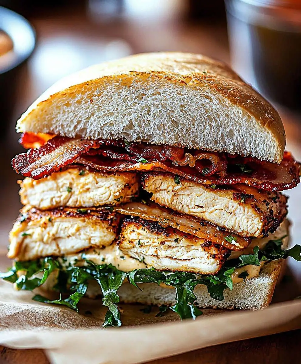 Bacon Ranch Chicken Melt