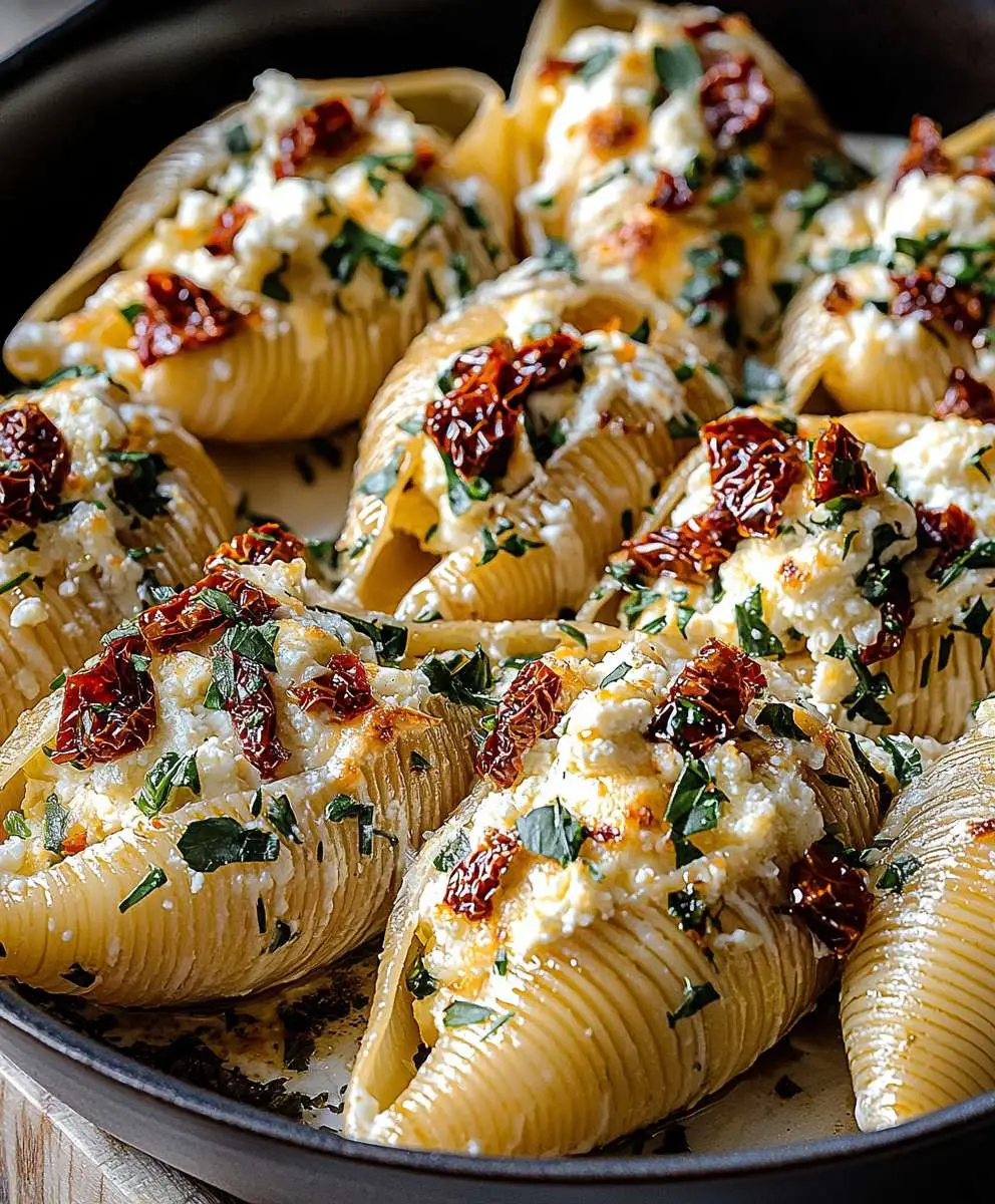 Ricotta Sun-Dried Tomato Stuffed Shells