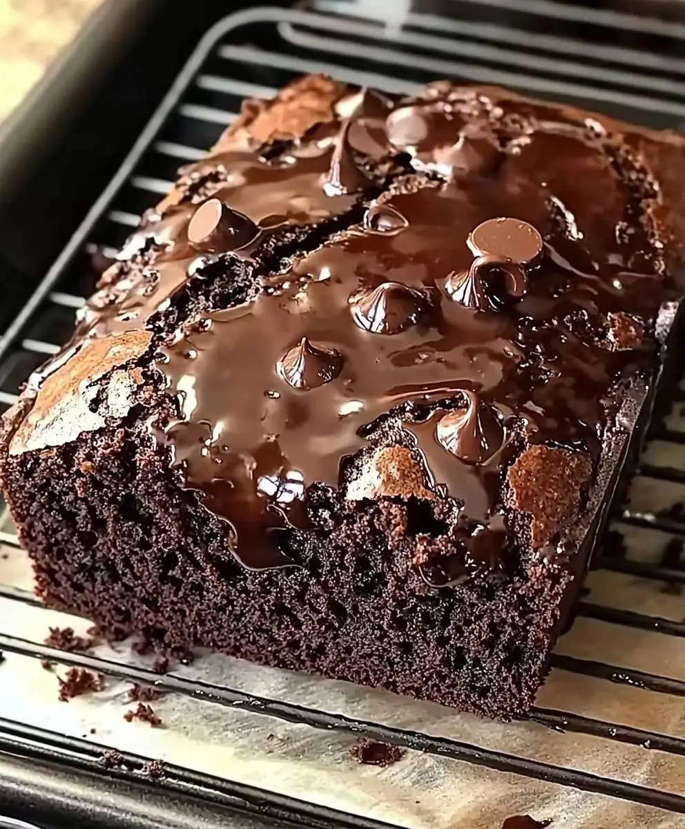 Hot Fudge Brownie Bread