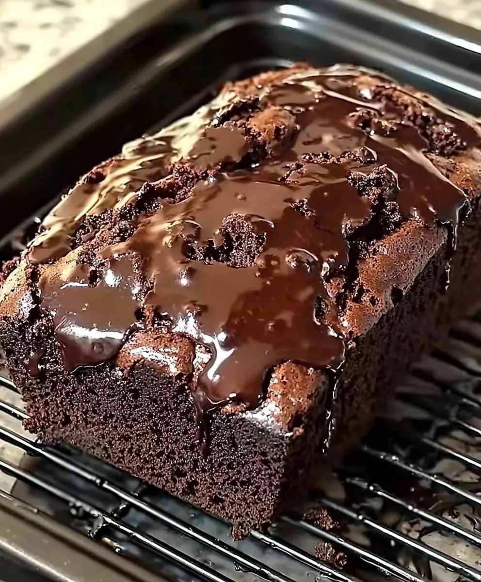 Hot Fudge Brownie Bread