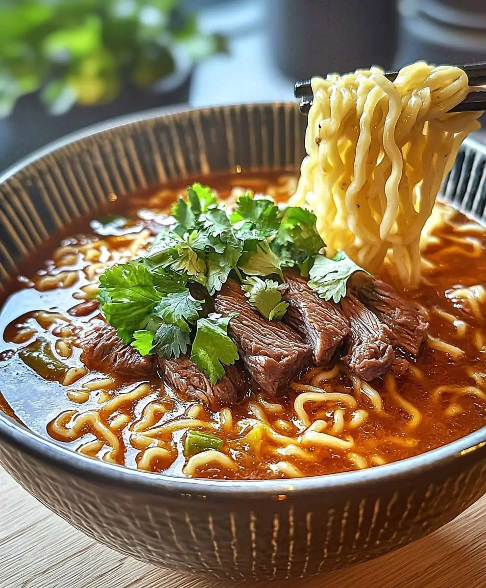 Birria Ramen with Beef