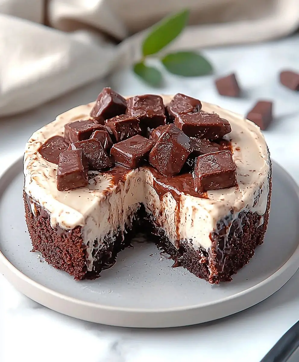 Frozen Brownie Ice Cream Cake