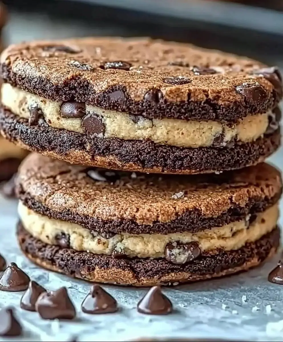 Brownie Cookie Dough Sandwich