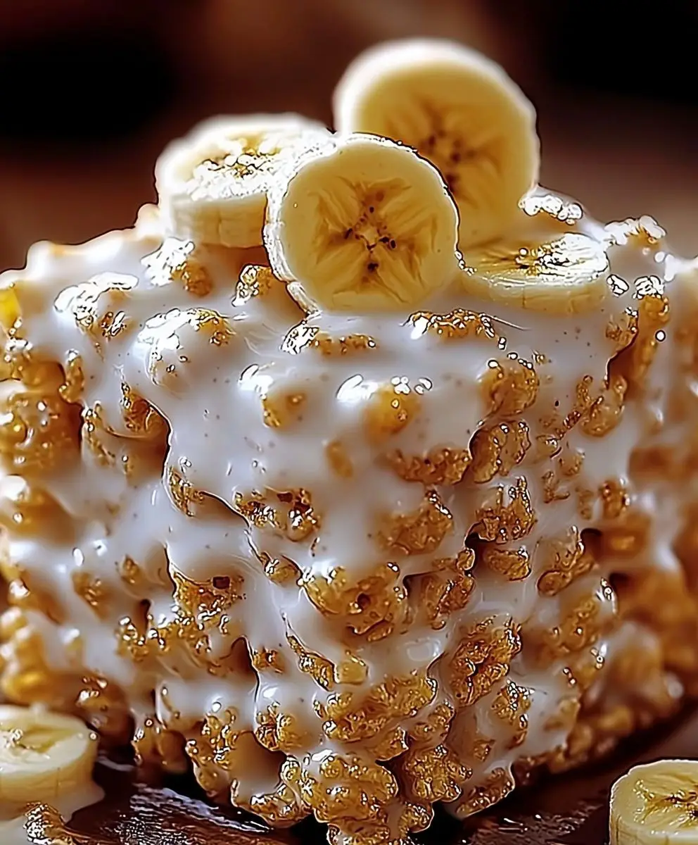 Banana Pudding Rice Krispie Treats