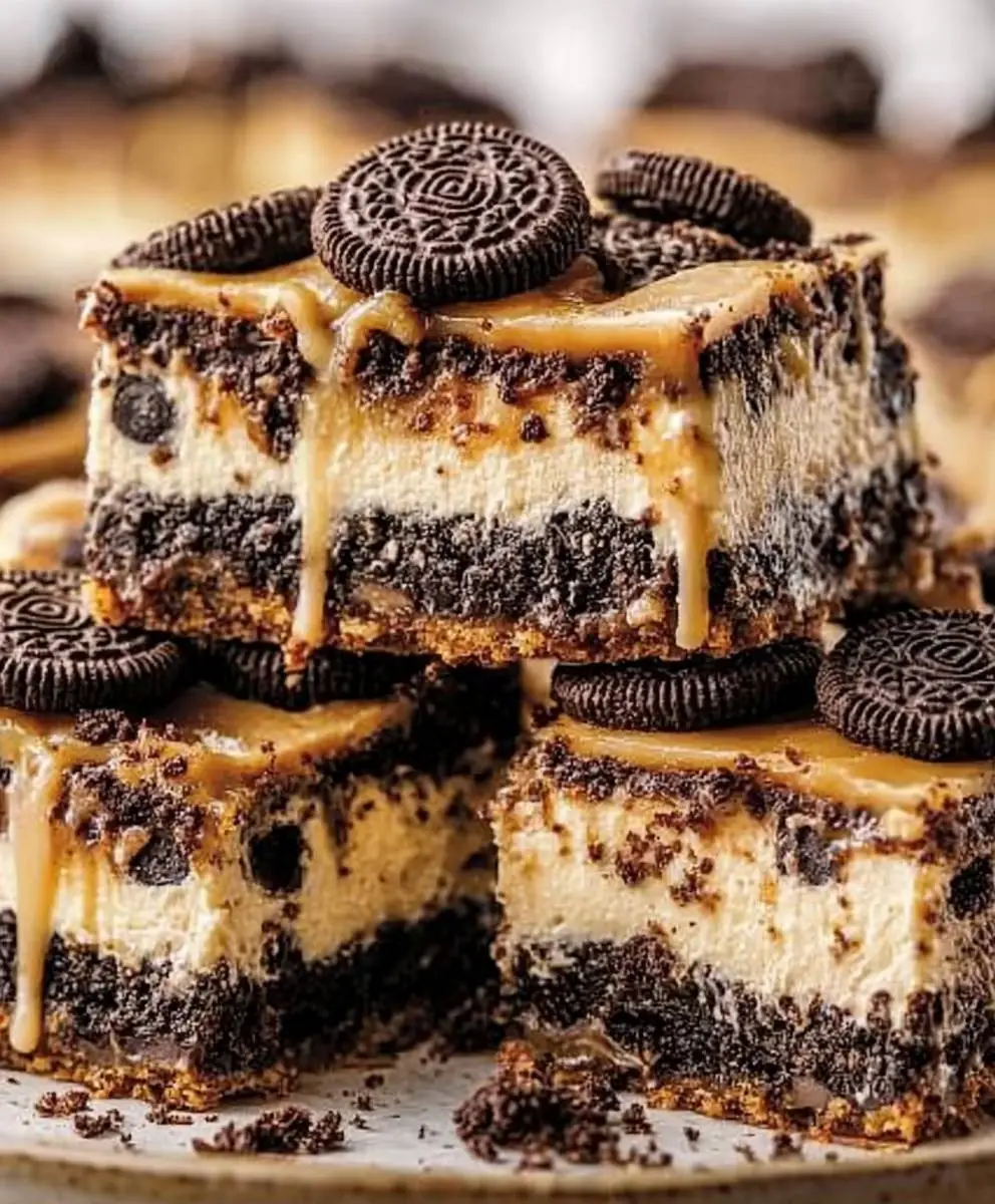 Oreo Cheesecake Bars Dessert