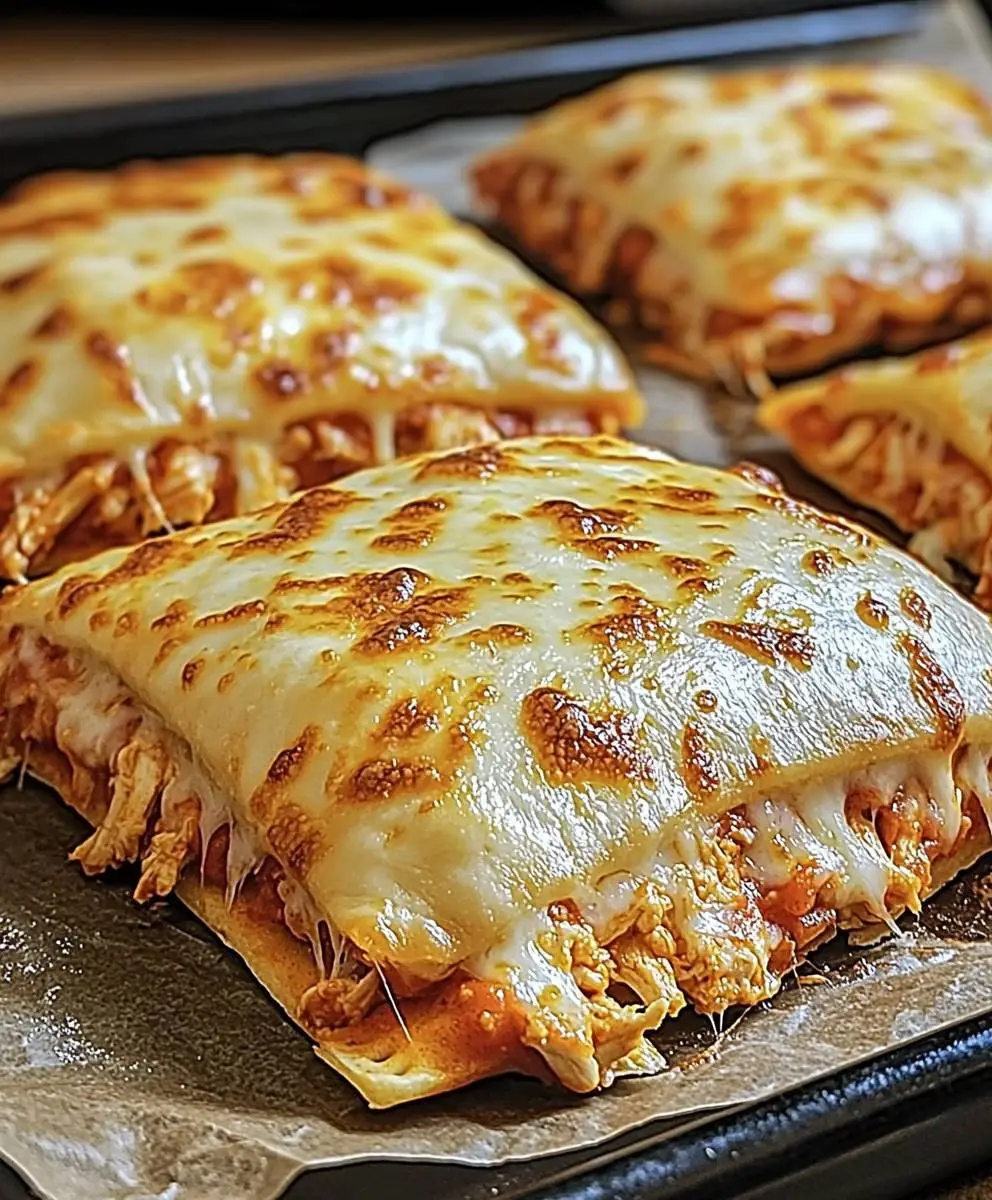 Buffalo Chicken Pizza Pockets