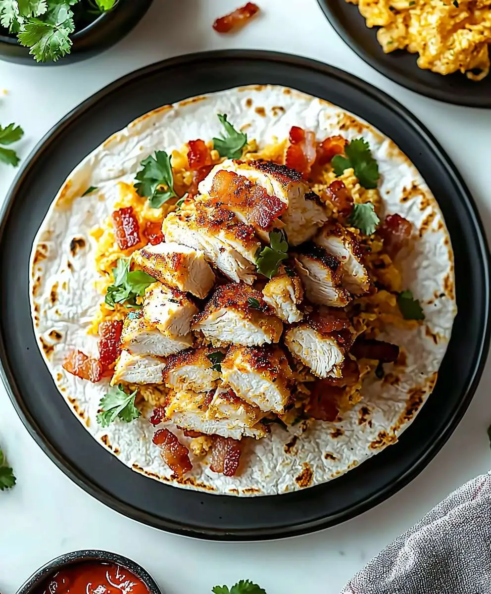 Crispy Chicken Bacon Wrap