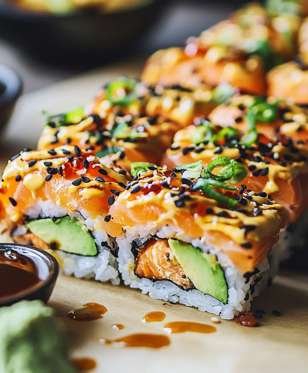 Spicy Salmon Sushi Bake