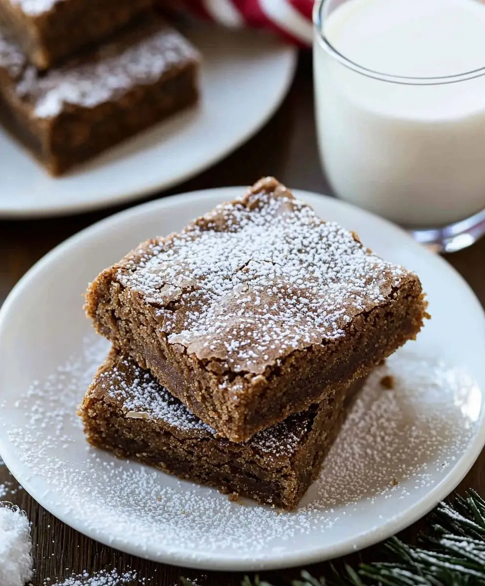 Gingerbread Brownies Dessert