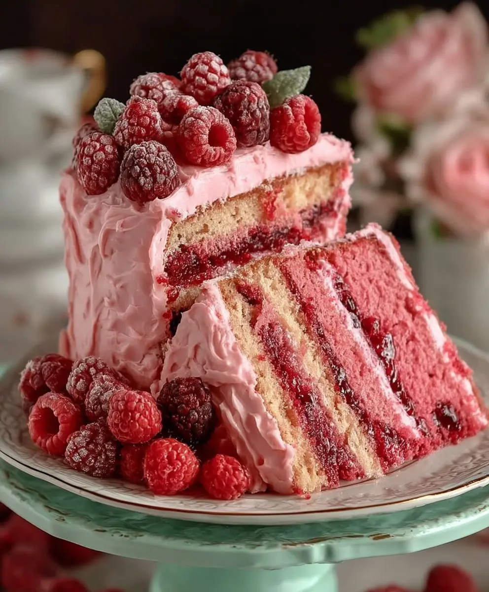 Raspberry Layer Cake