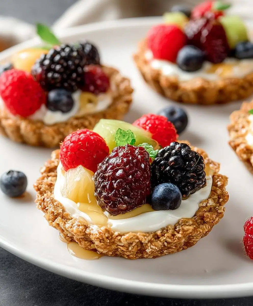 Breakfast Fruit Tarts Granola Crust