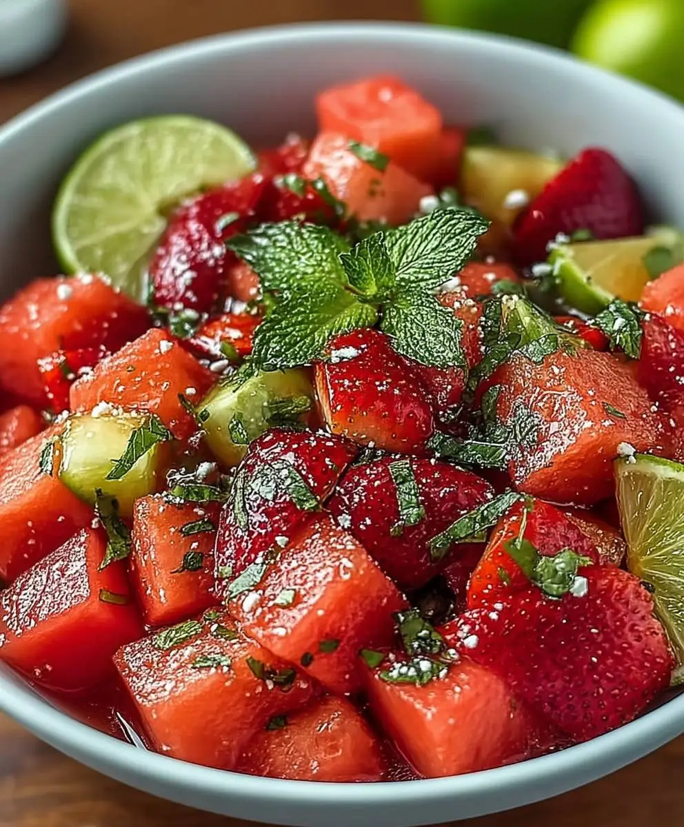 Strawberry Watermelon Salad