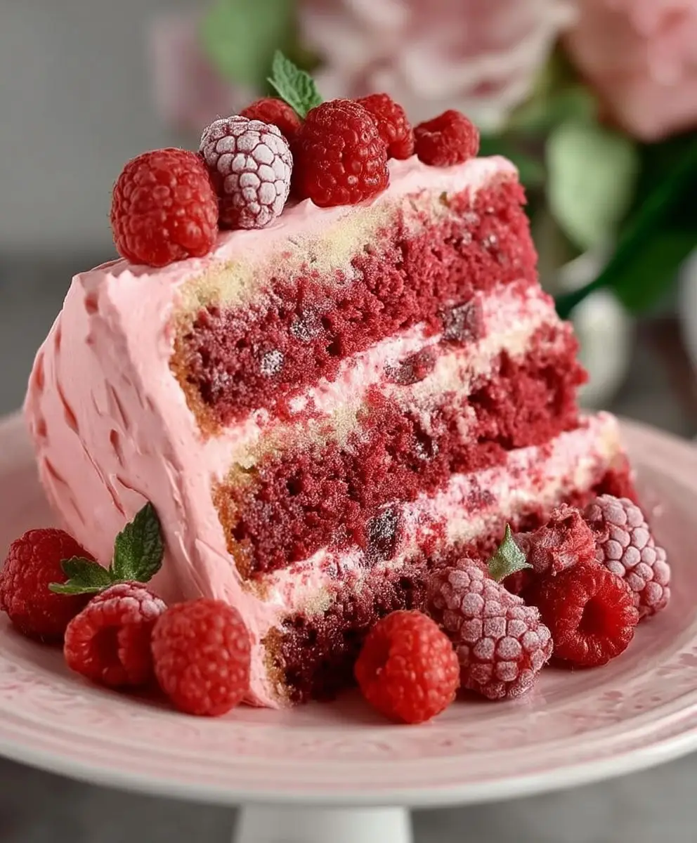 Raspberry Layer Cake