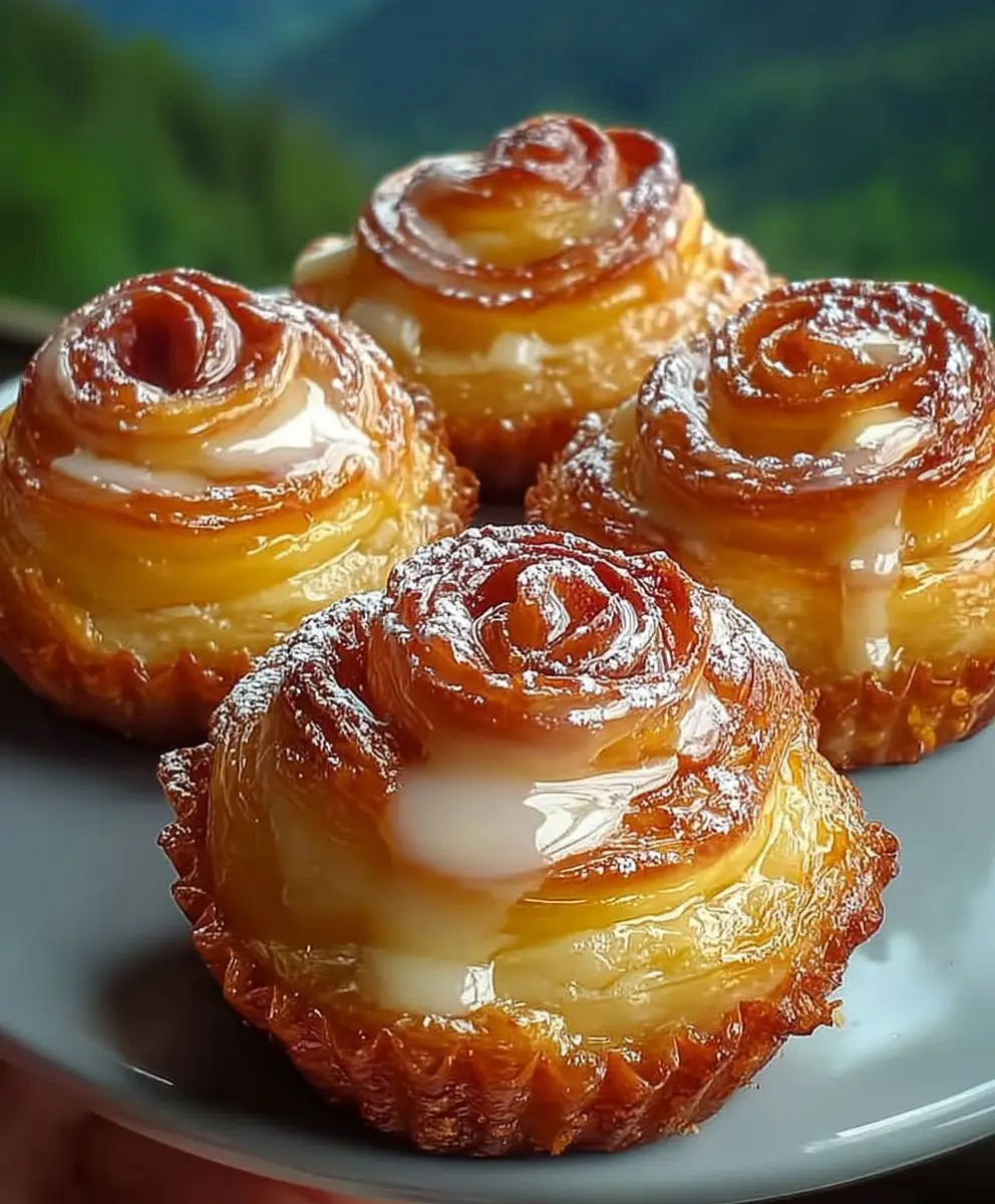Peach Pie Cruffins