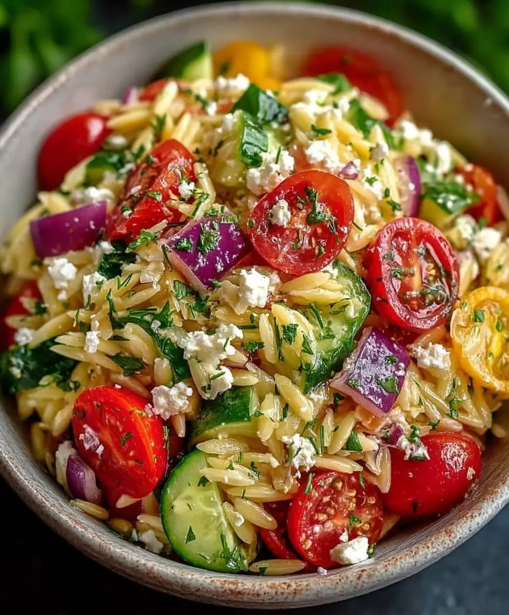 Lemon Orzo Pasta Salad