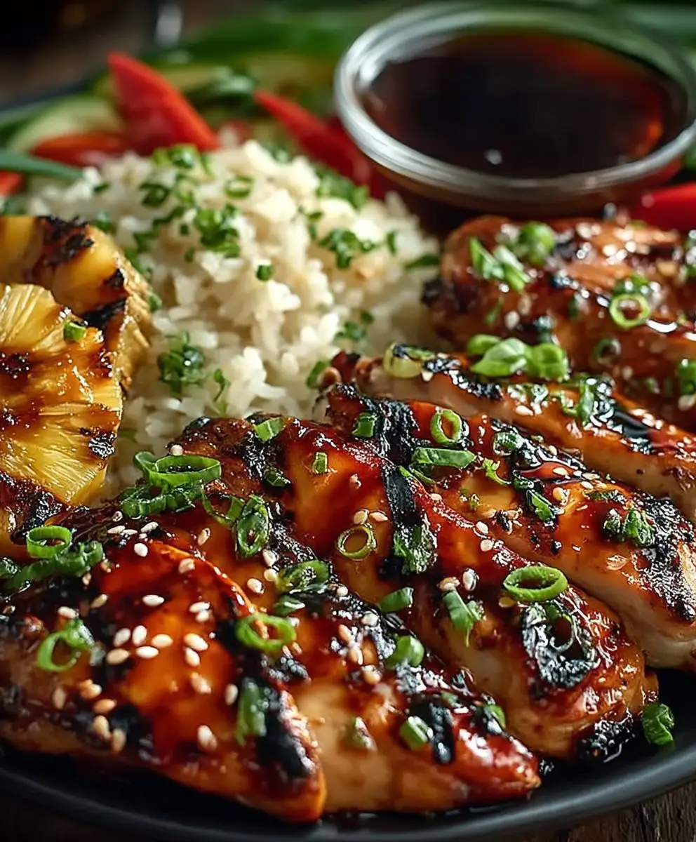 Hawaiian Grilled Teriyaki Chicken