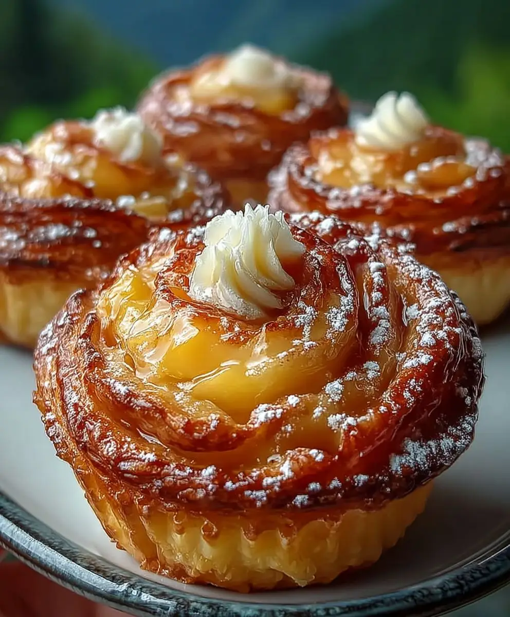 Peach Pie Cruffins