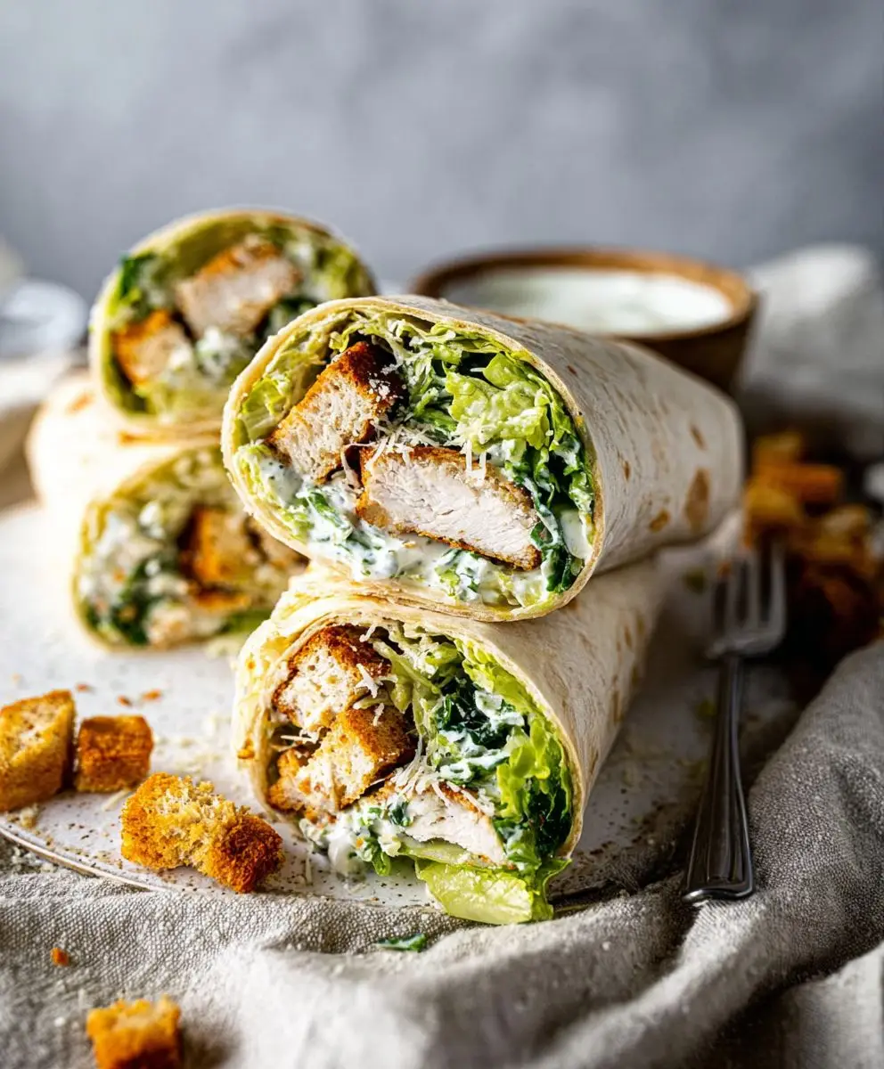 Chicken Caesar Wraps