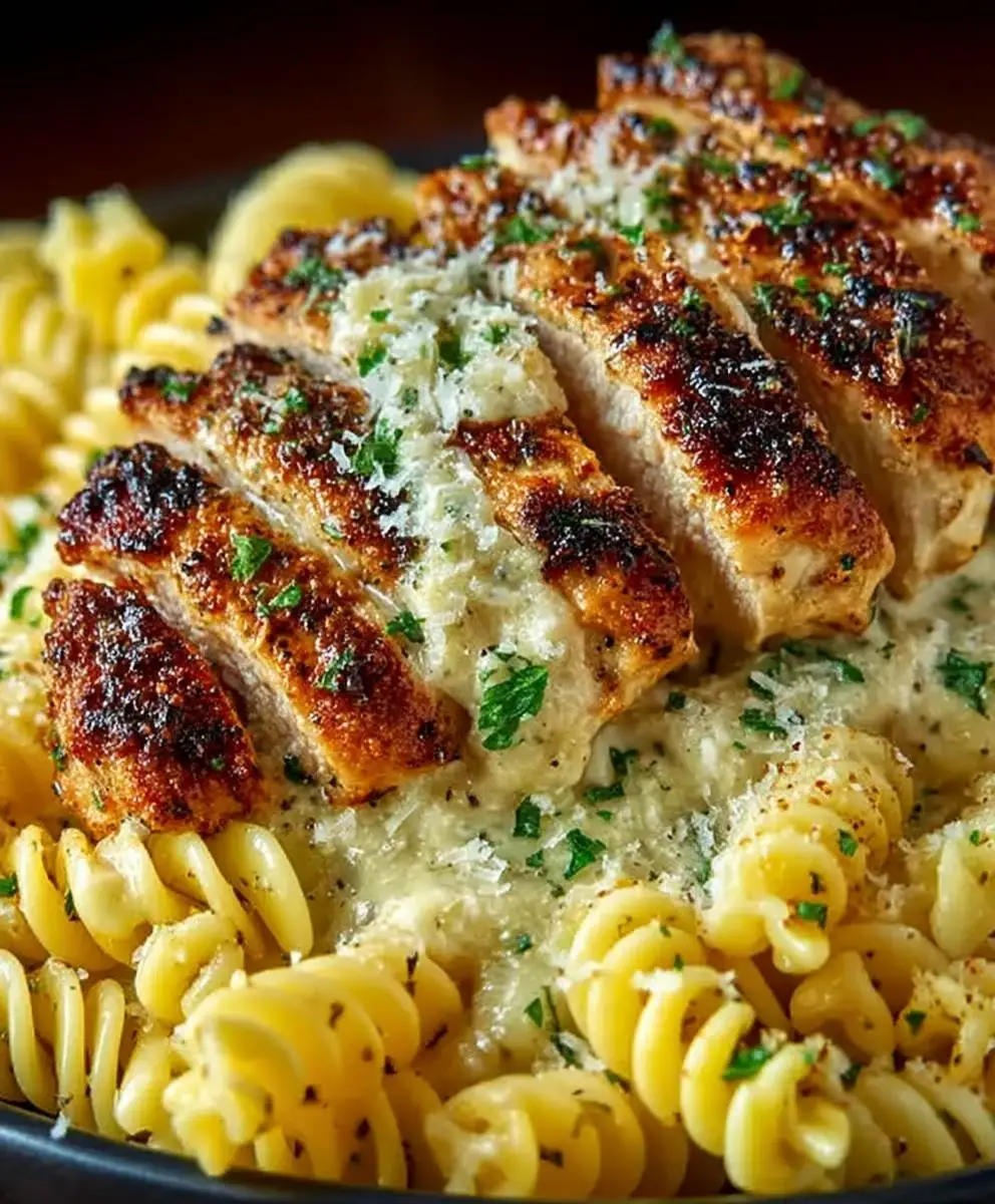 Garlic Parmesan Chicken Pasta