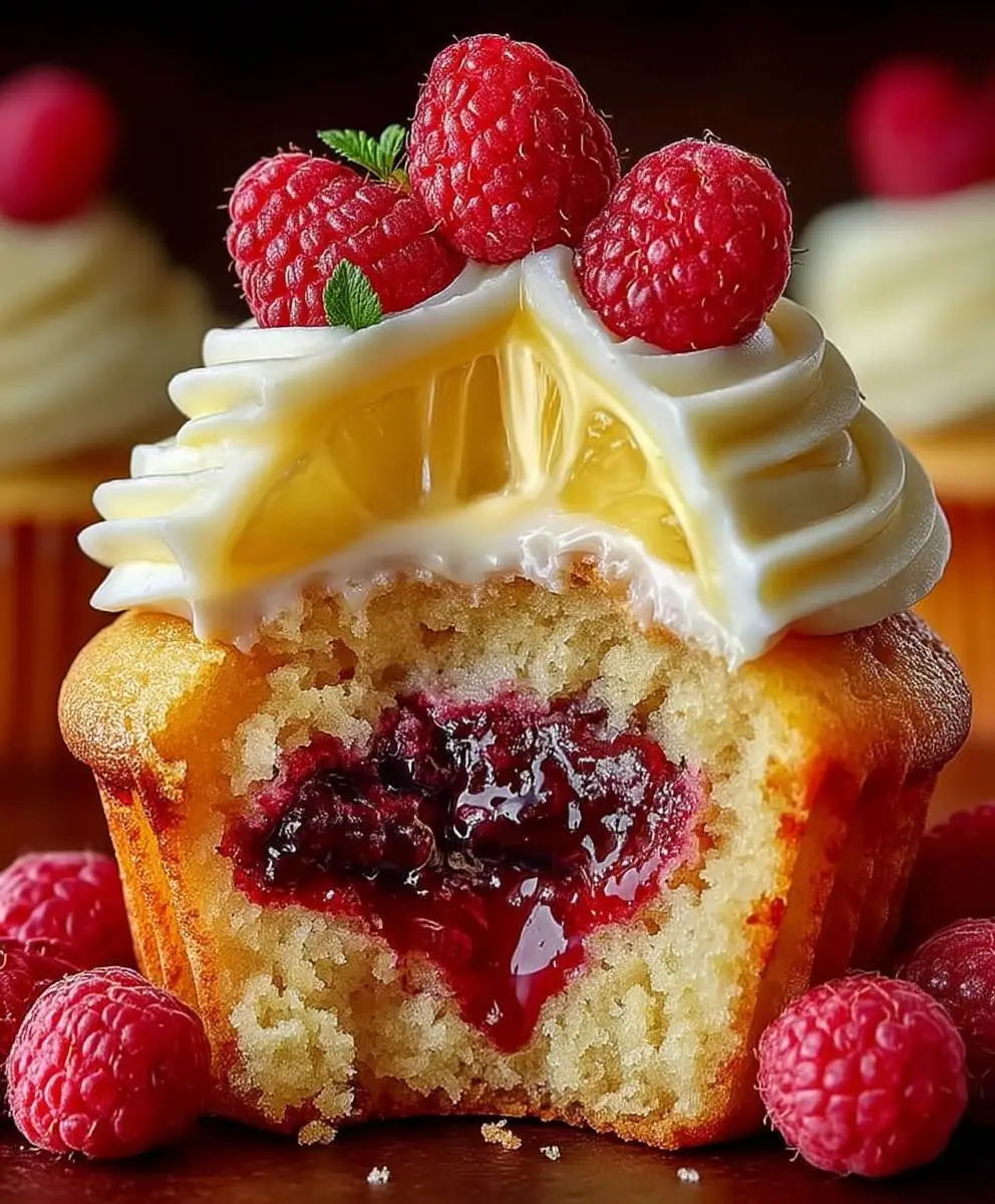 Raspberry lemon cupcakes