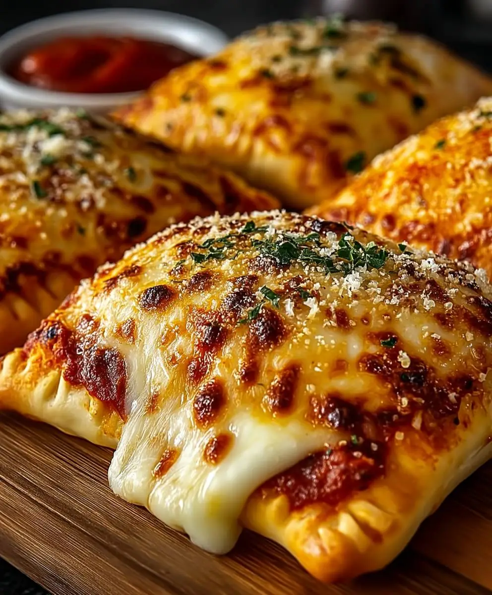 Easy cheesy pizza pockets