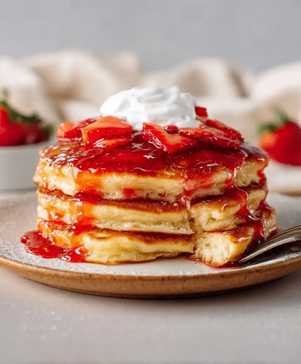 Strawberry pancake