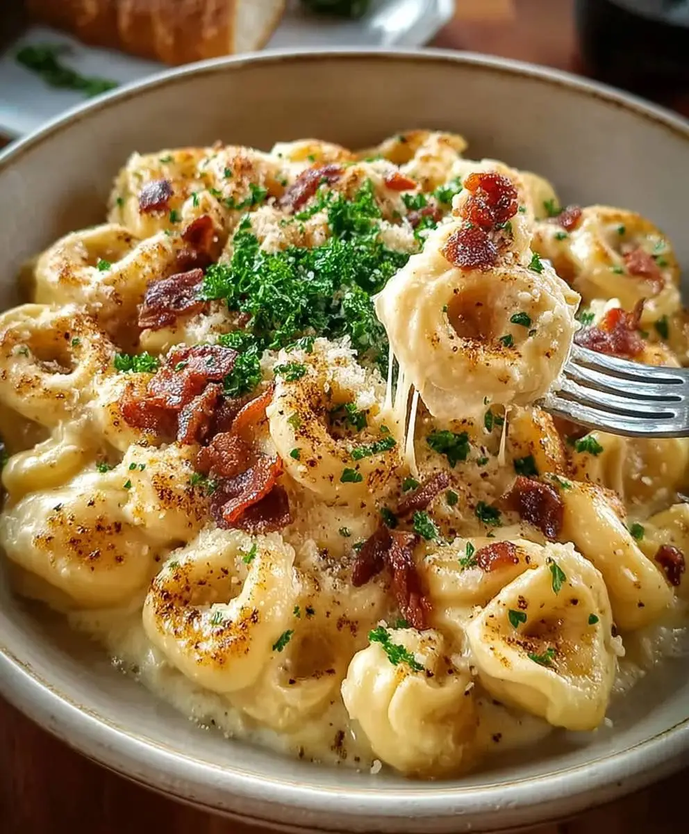 Creamy Tortellini Carbonara