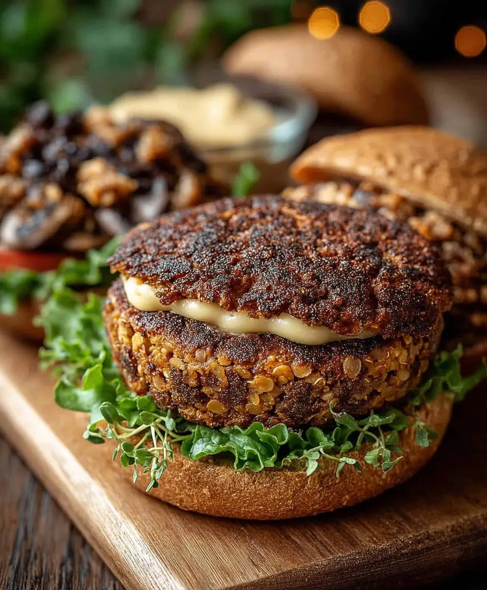 Mushroom Veggie Burgers