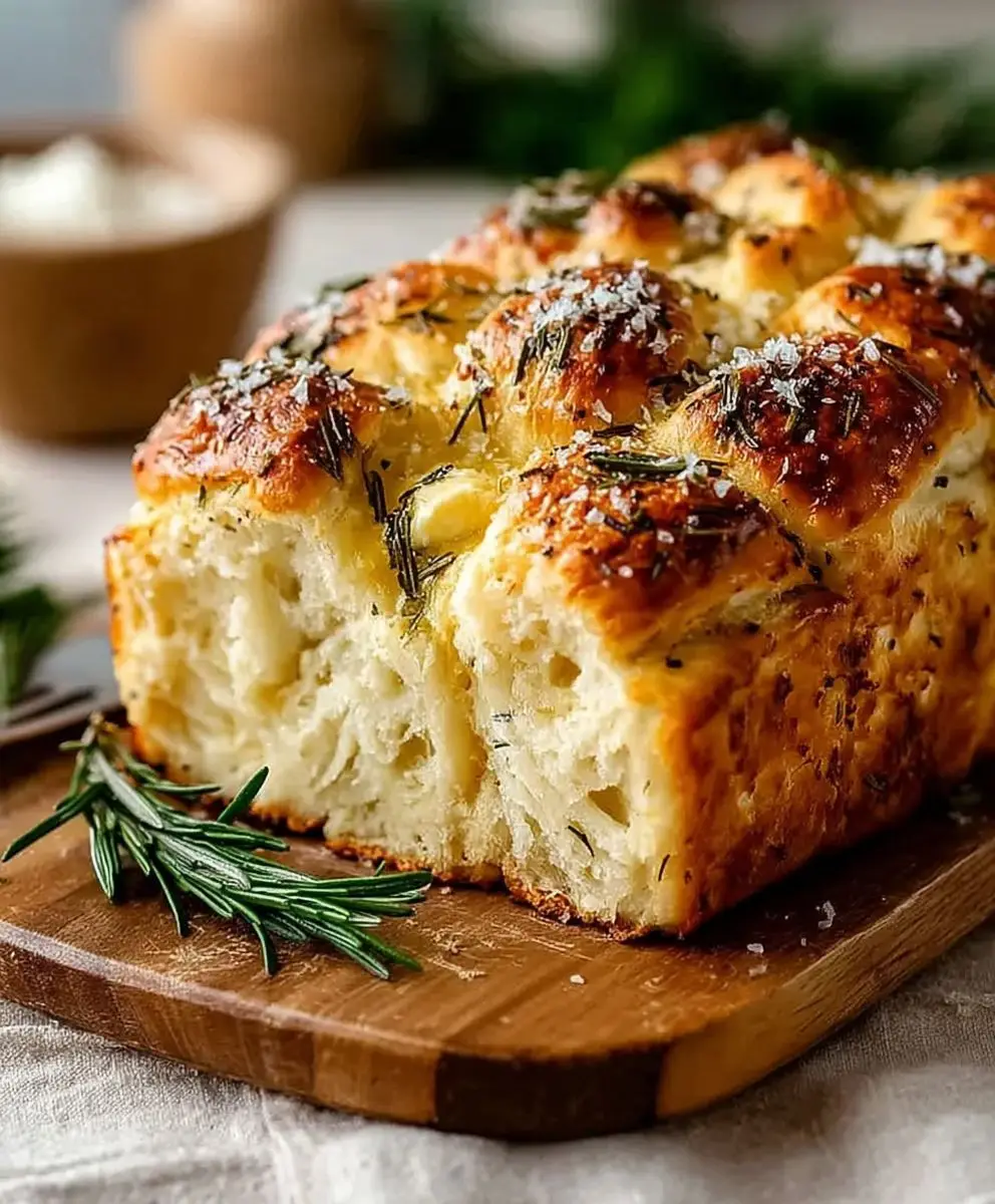 Rosemary Garlic Pull Apart Bread