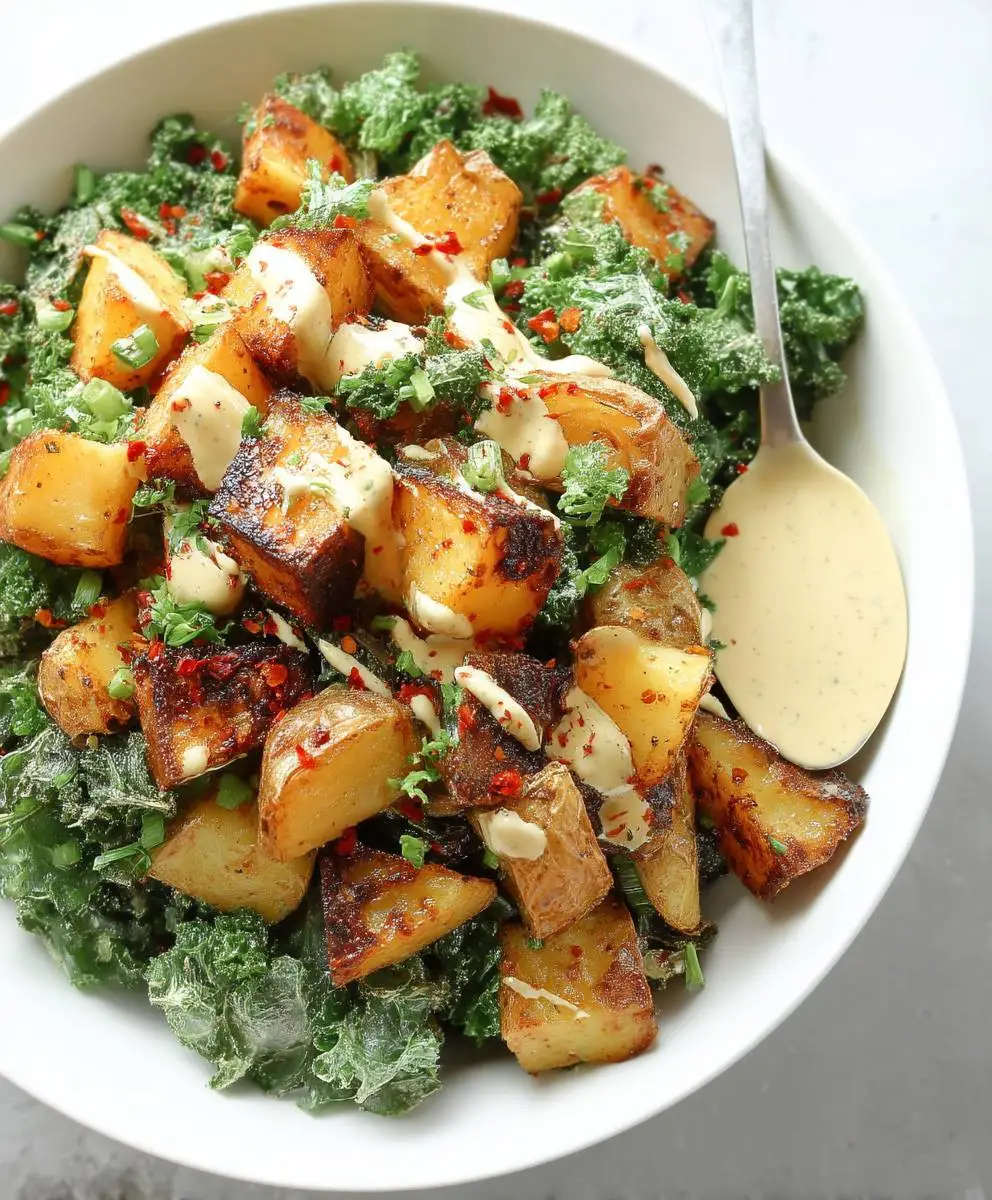 Spicy Potato Kale Bowls