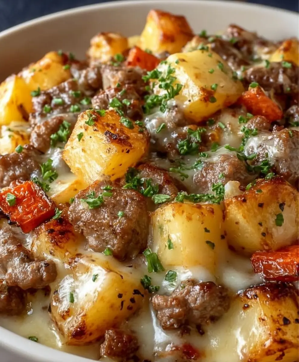 Creamy Meat Potato Skillet