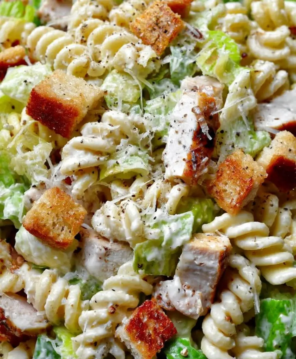 Chicken Caesar Pasta Salad