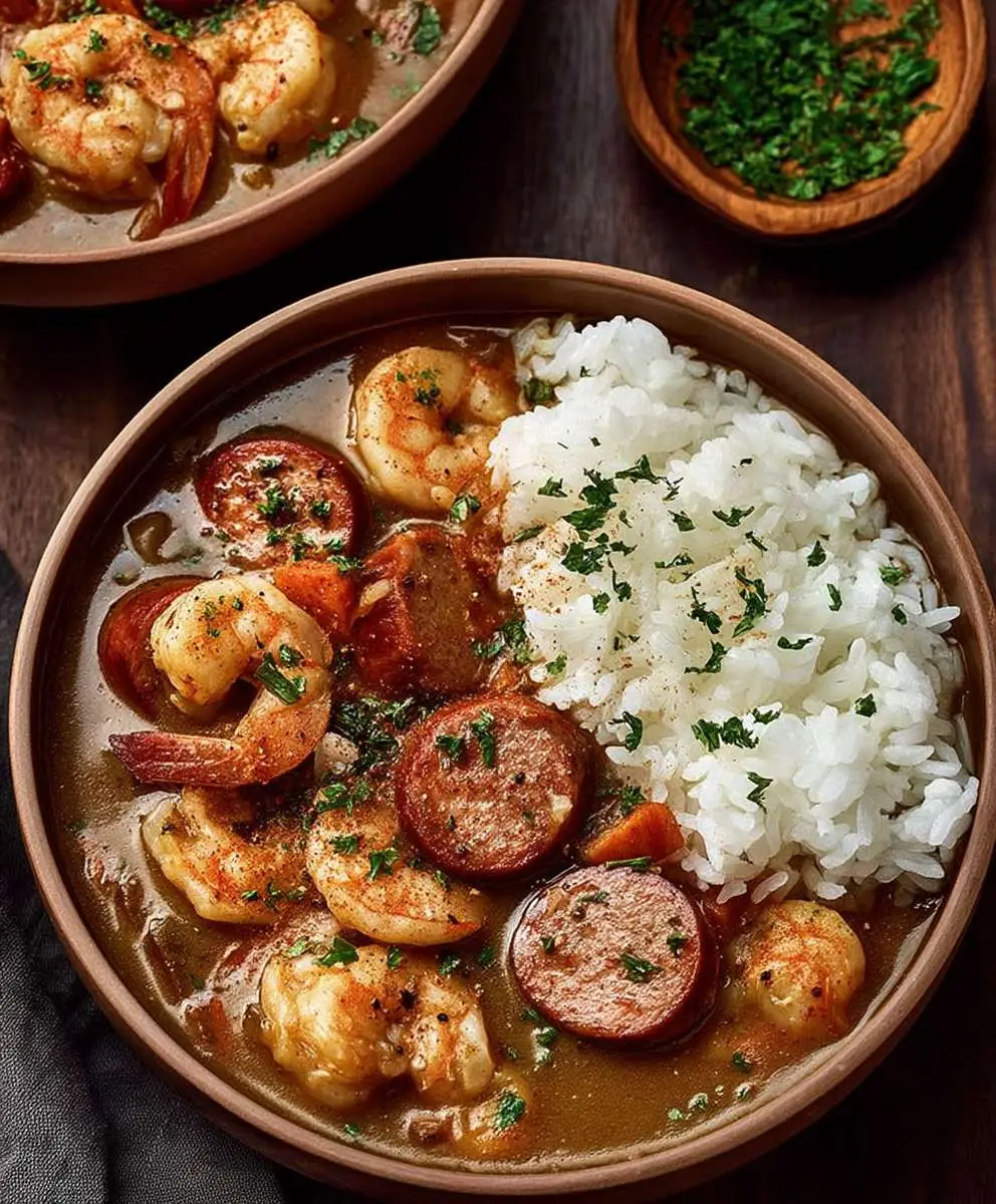 Shrimp Sausage Gumbo