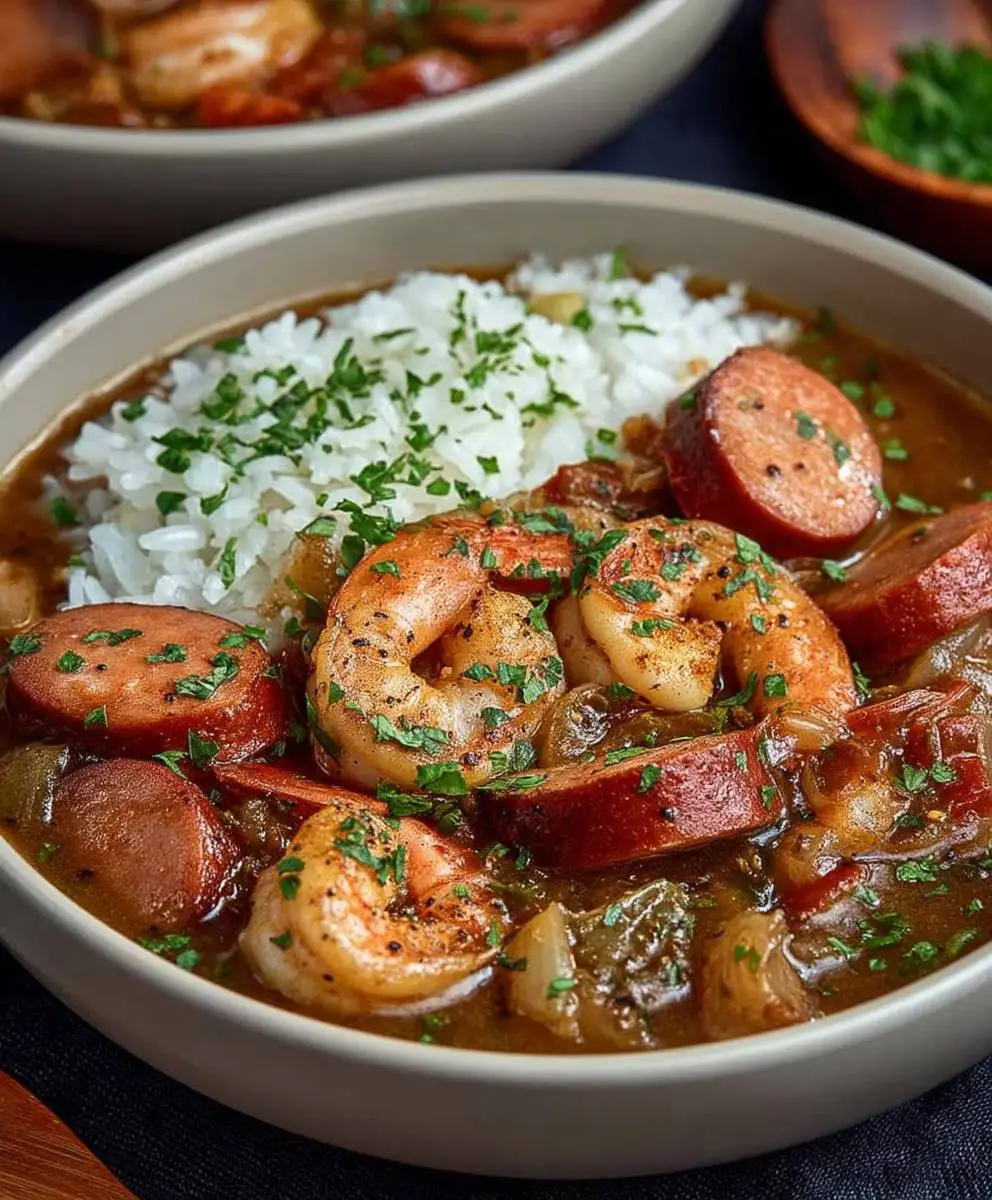 Shrimp Sausage Gumbo