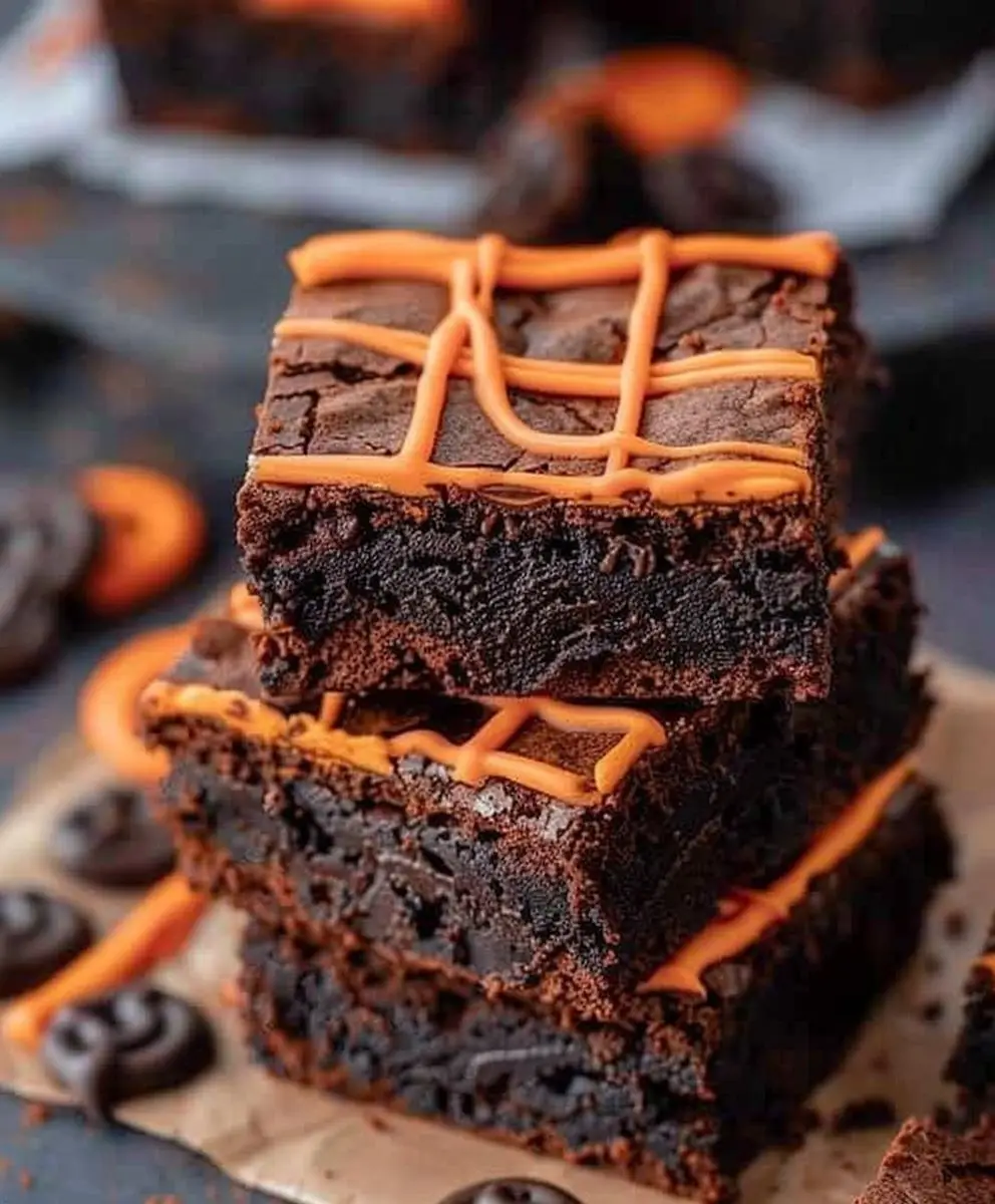 Halloween Oreo Brownies