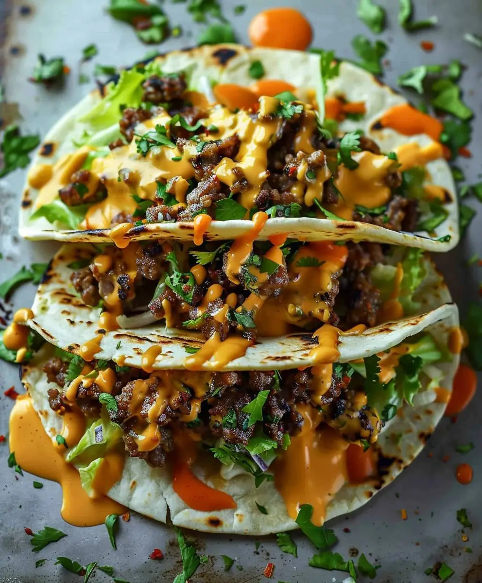 Smash Burger Tacos