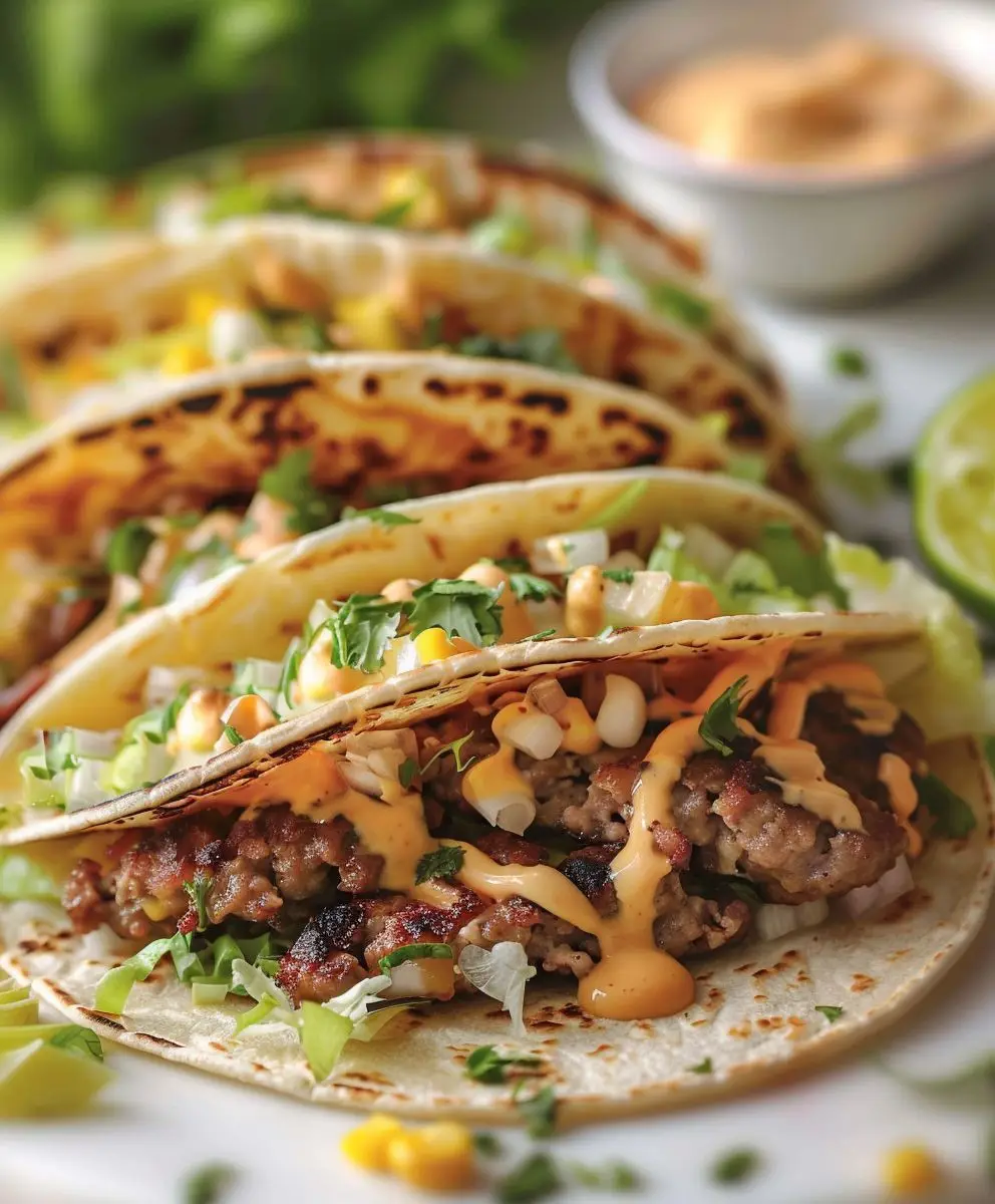 Smash Burger Tacos