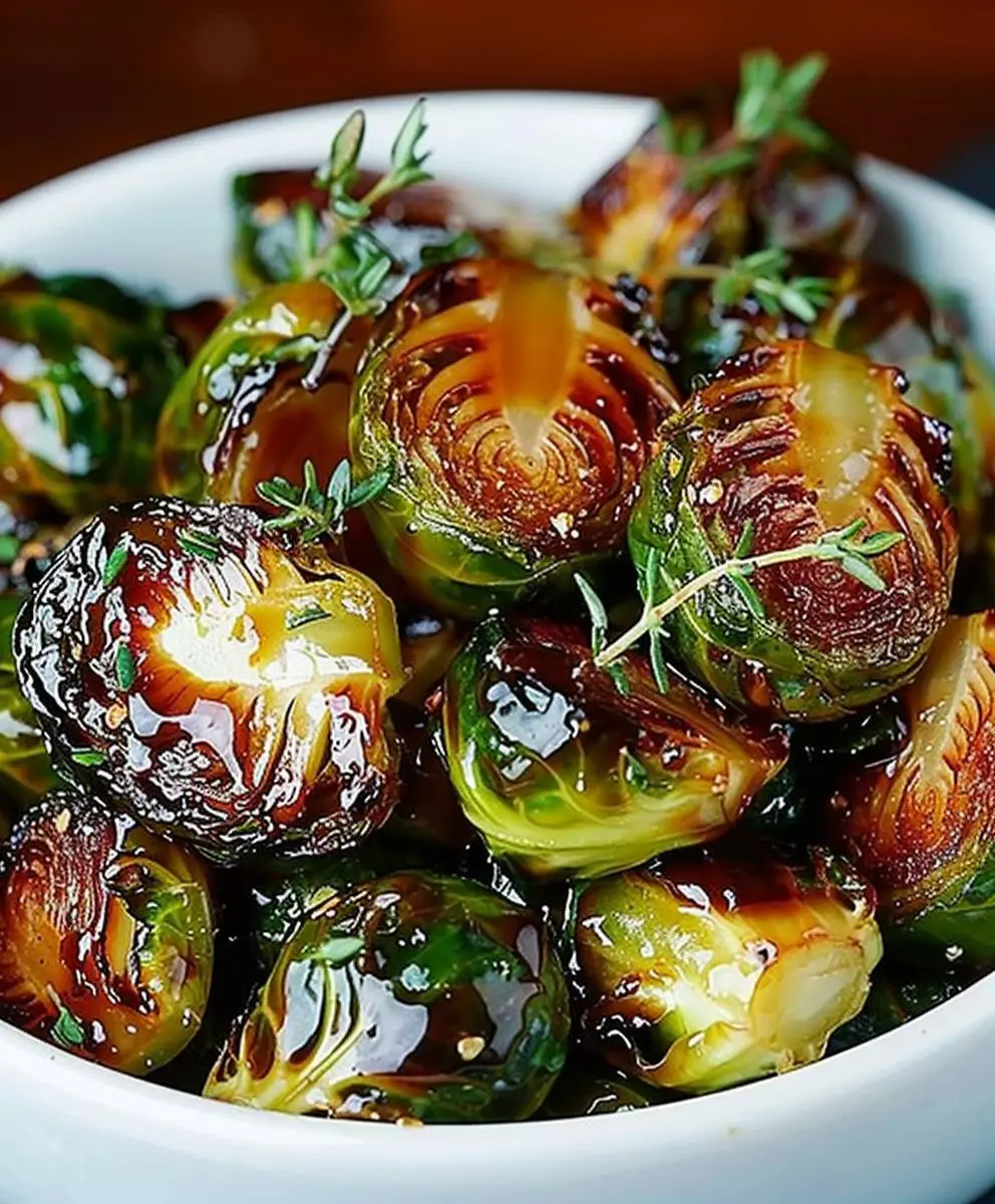 Honey Balsamic Brussels Sprouts